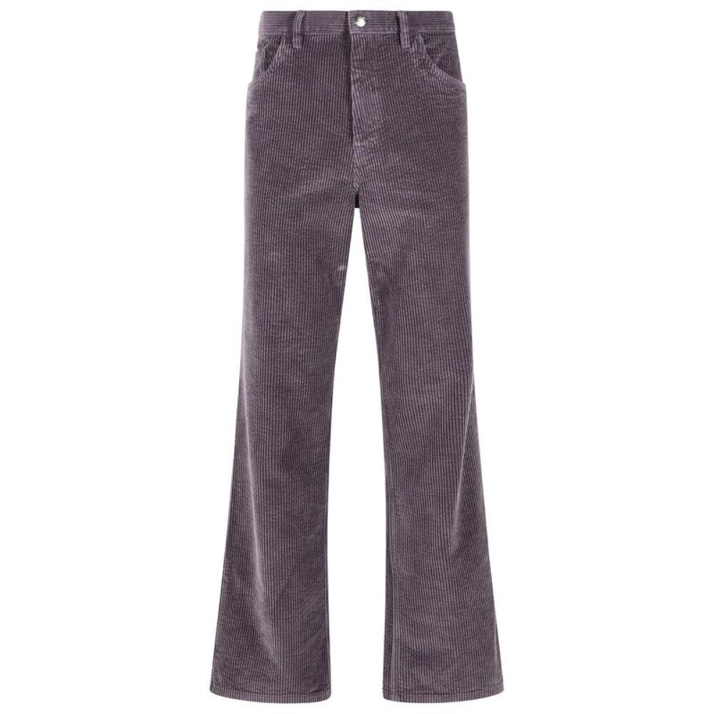 Marni 'Earth' Grey Cotton Flared Pants Men